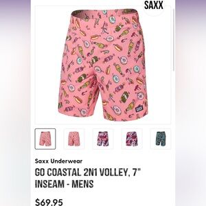 Saxx Underwear
Go Coastal 2n1 Volley, 7" Inseam - Mens